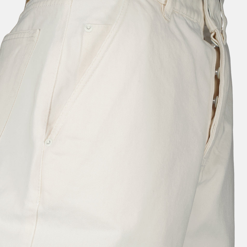 Shorts Bermuda Shorts in Denim Bianco Ami PARIS Blanc Homme