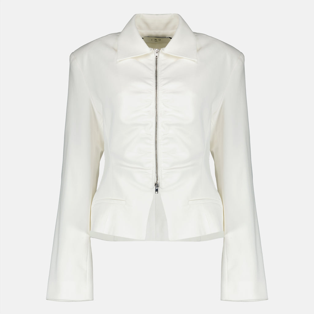 Vestes Veste à fronces blanche Iro Blanc Femme