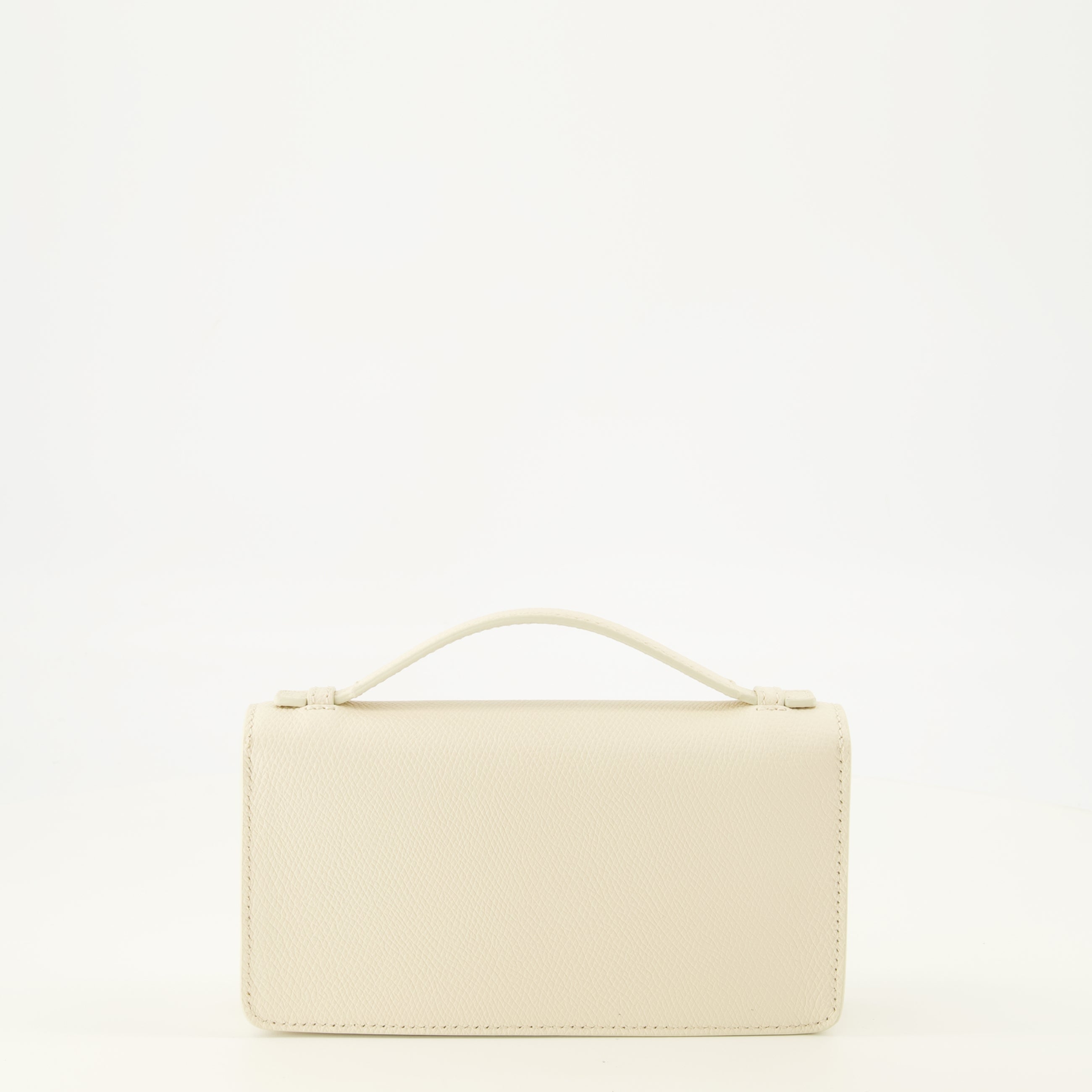Petite maroquinerie VLogo Kettenbörse aus weißem Leder Valentino Garavani Blanc Femme
