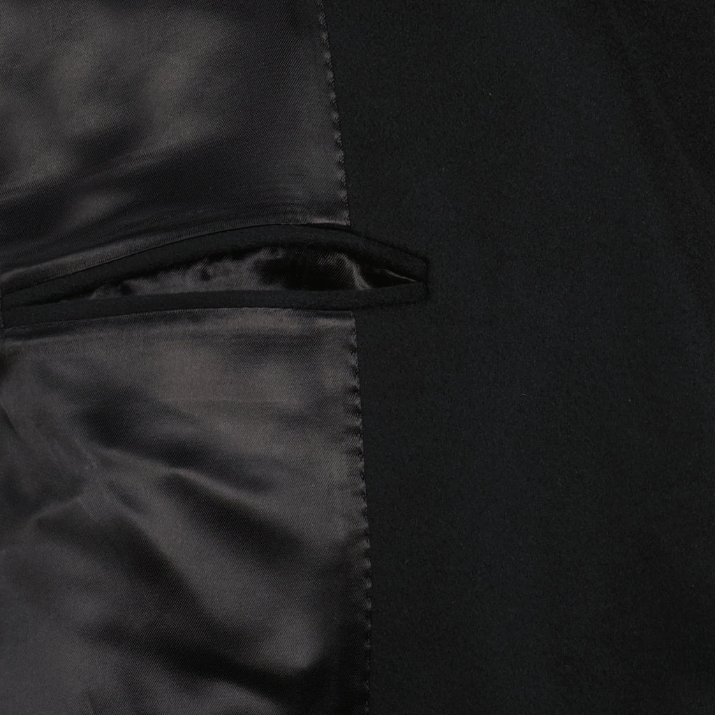 지방시 남성용 블랙 울 코트 이미지 - 2025 가을-겨울 - 자세한 보기 2