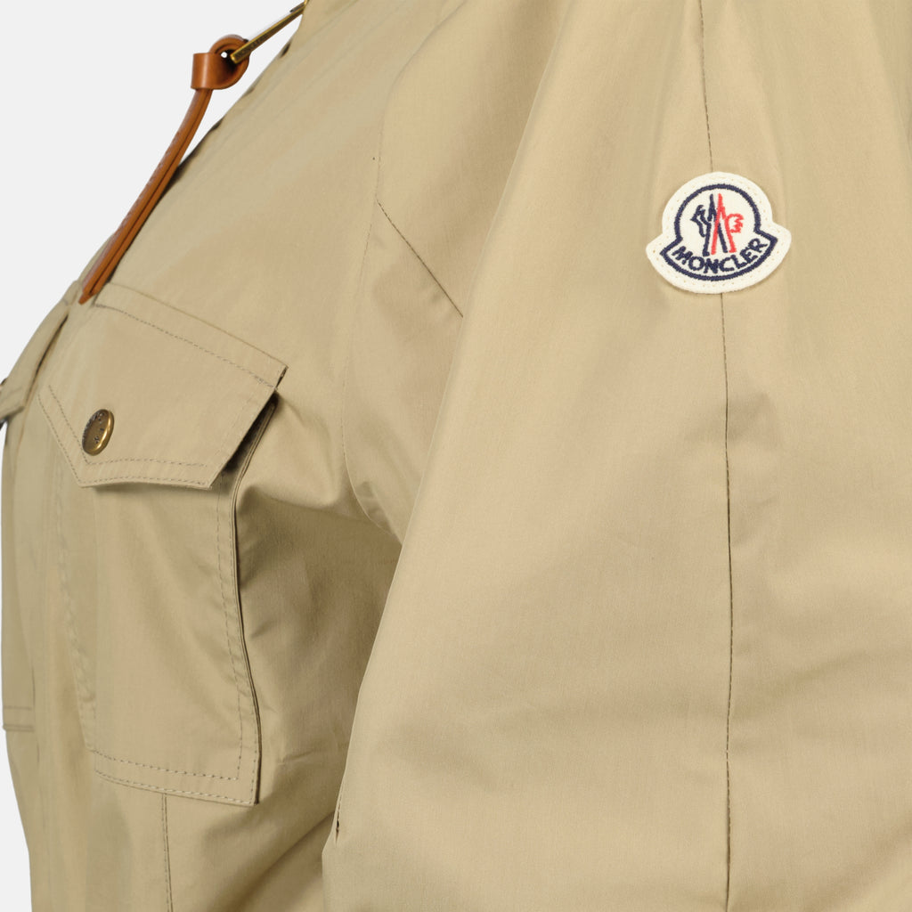 Robes Vestido de Popelín Beige Moncler Beige Femme