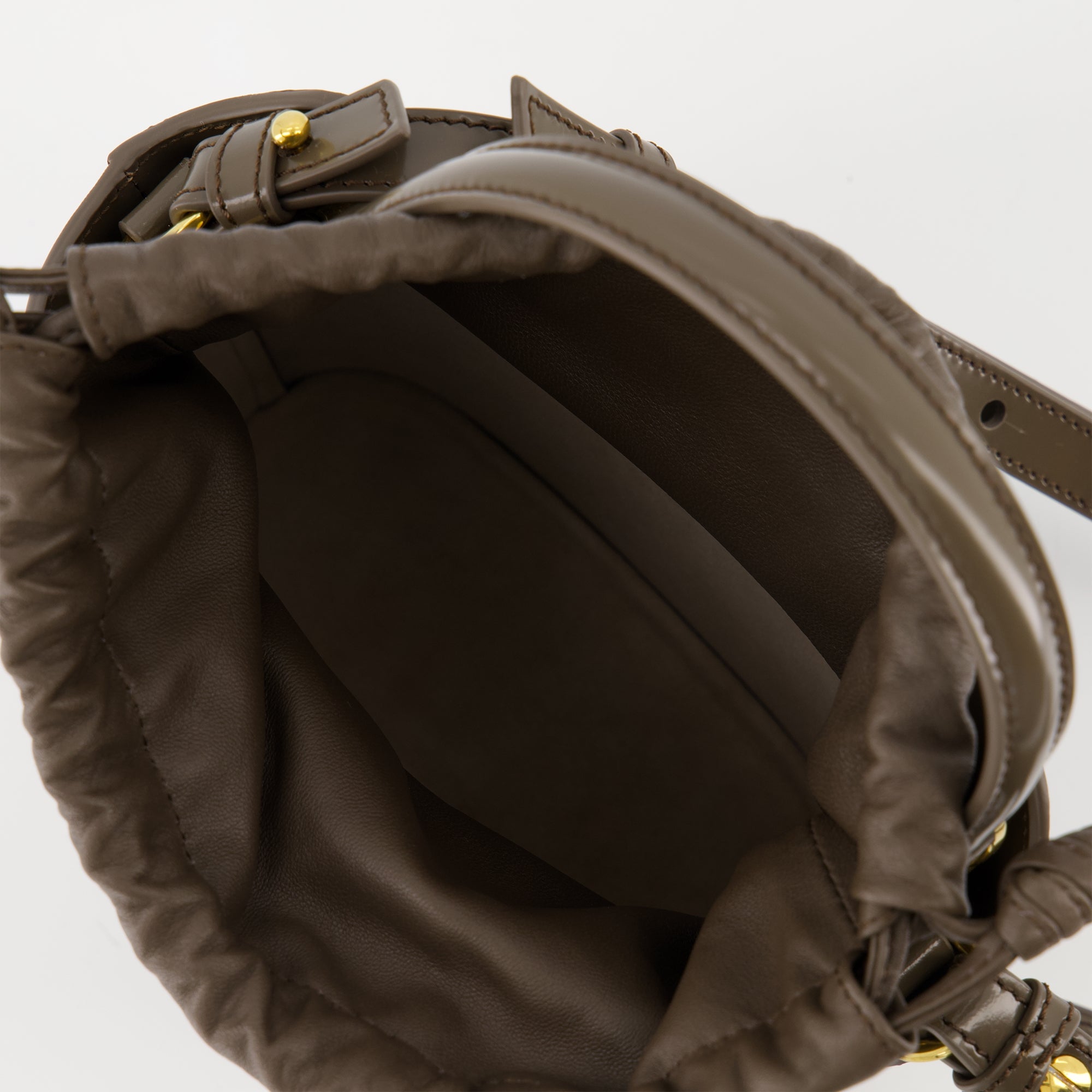 Sacs bandoulière Mini sac seau Paris Paris Ami PARIS Marron Unisexe