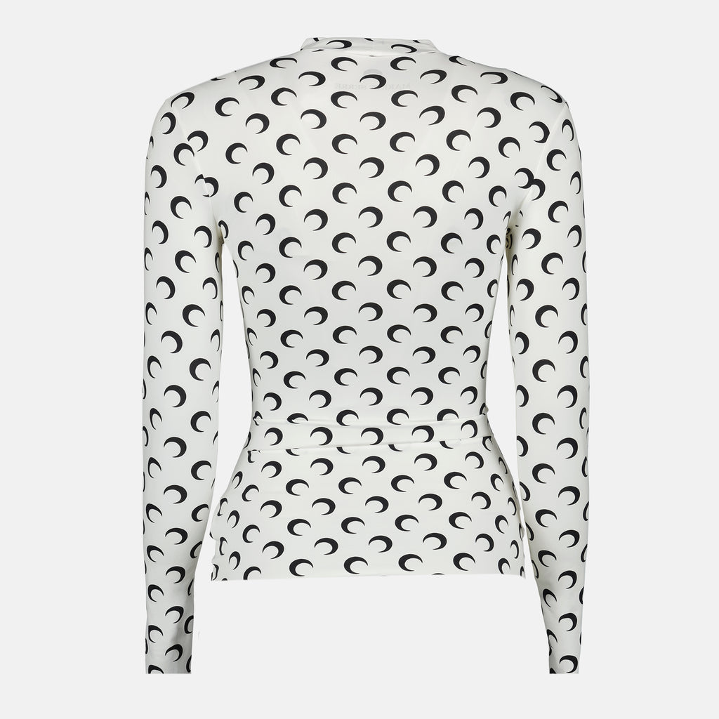Image de l'article Top Jersey Moon de la marque Marine Serre pour Femme - Saison Automne-Hiver 2025 - Vue détaillée_2