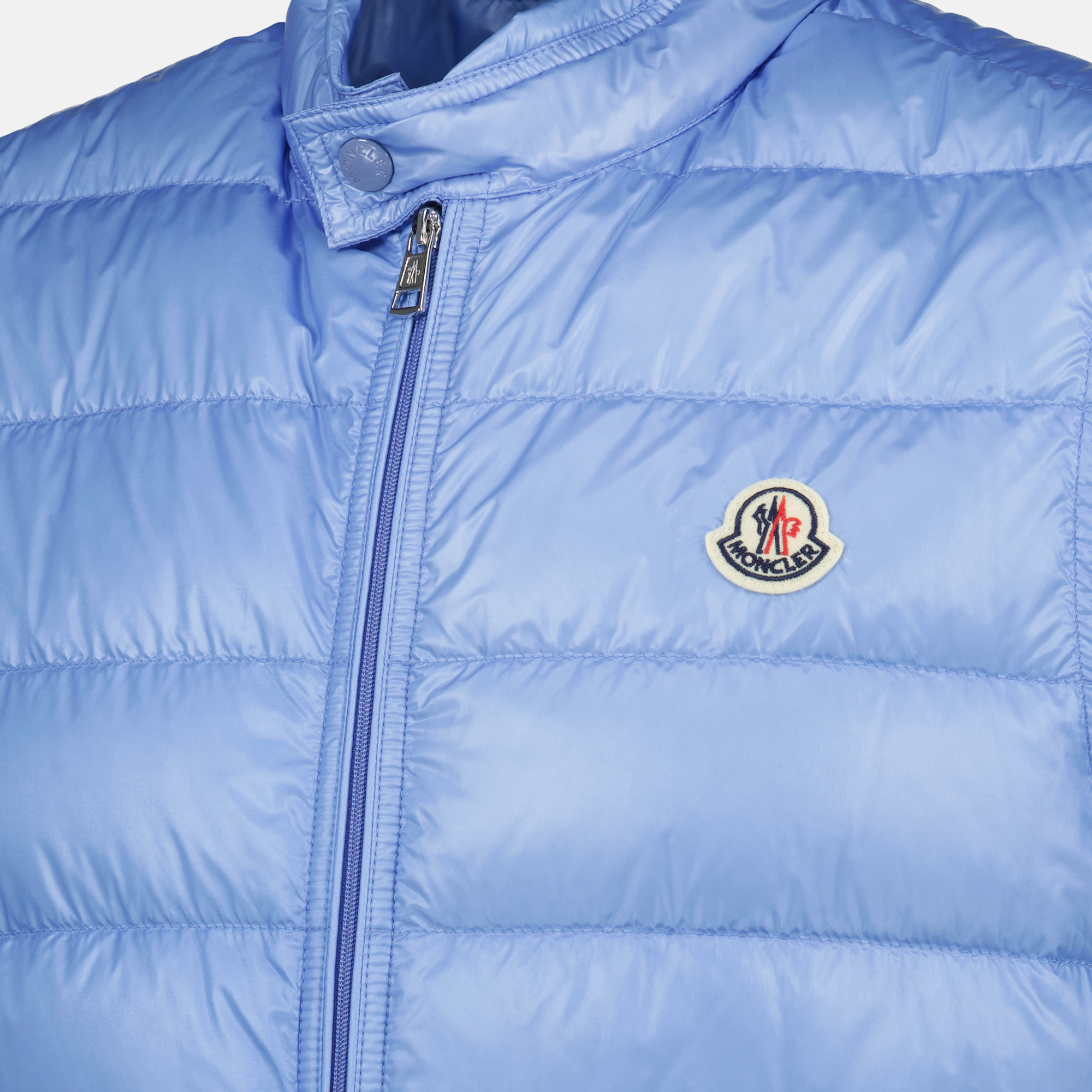 Vestes Doudoune sans manches Gui Moncler Bleu Homme