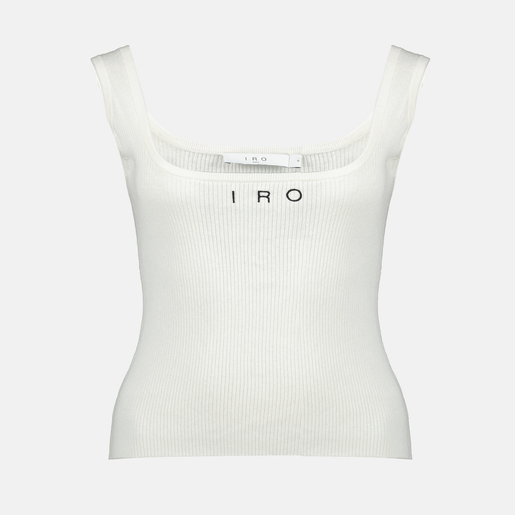 トップス ソレナ リブ タンクトップ Iro 白 Femme