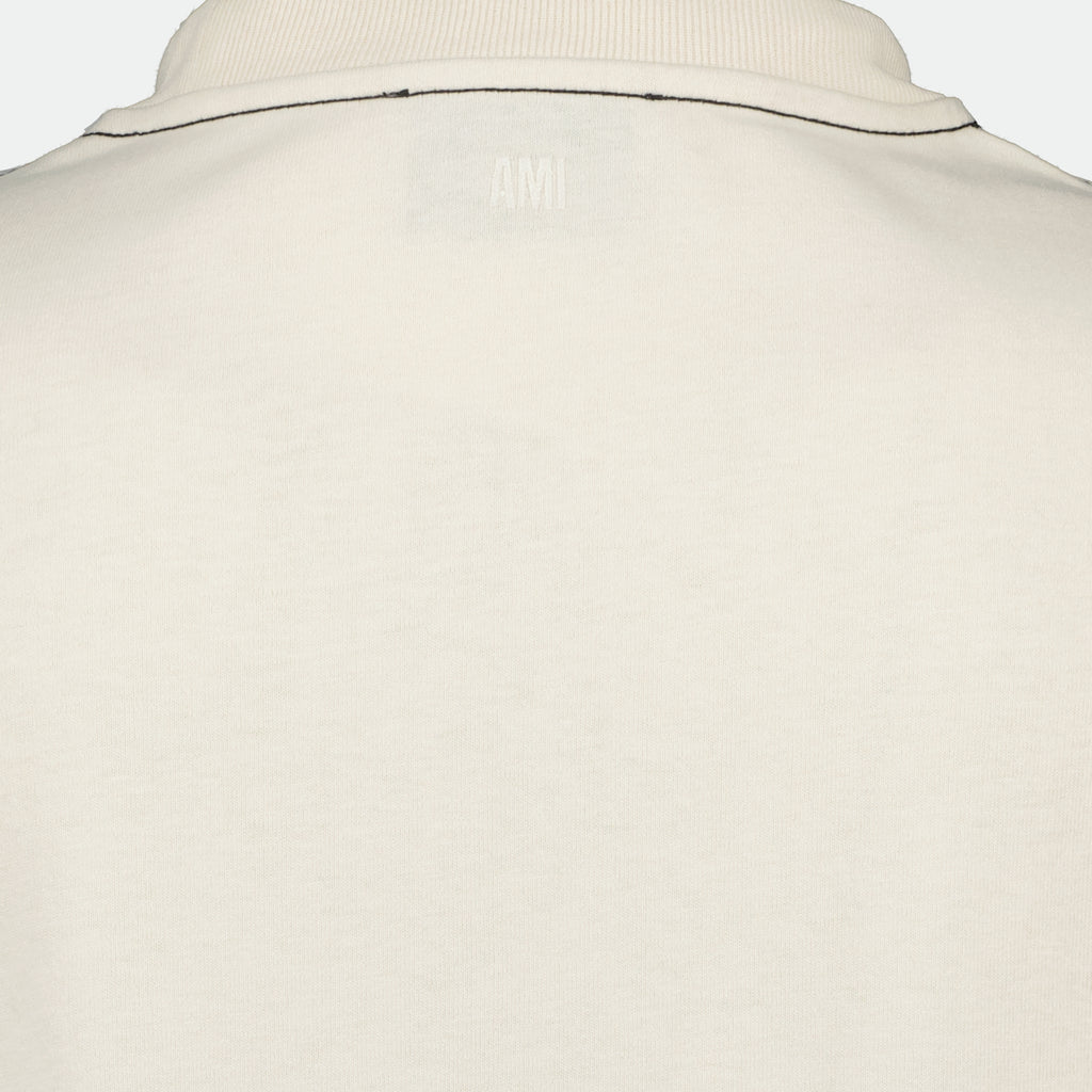 Camisetas T-Shirt Assinatura Ami Ami PARIS Bege Homme