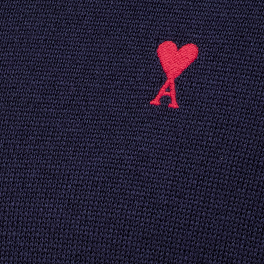 Maille Pullover de Lã Azul Marinho Ami PARIS Bleu foncé Homme