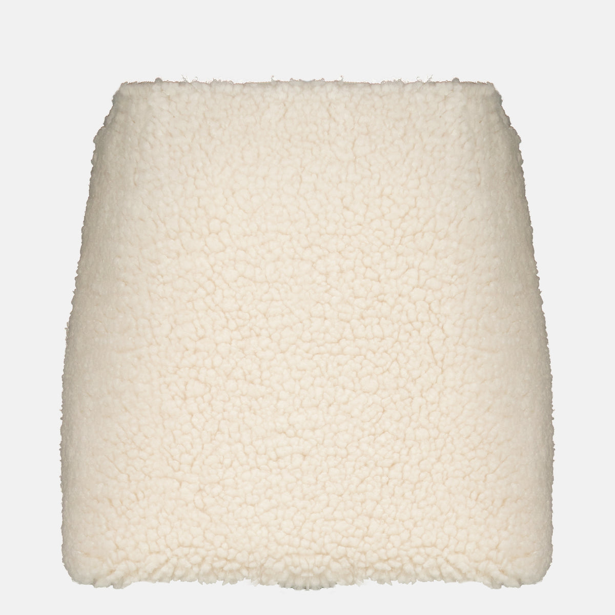 Jupes Mini-jupe en teddy Moncler Beige Femme
