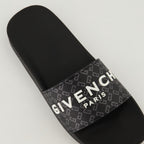 Zapatos abiertos Sandalias de goma tipo slide Givenchy Negro Homme