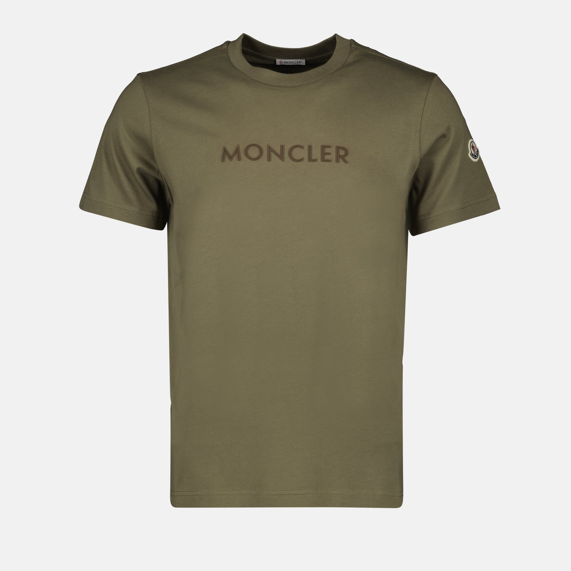 T-shirts T-shirt à logo Moncler Kaki Homme