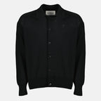 Chemises Schwarzer Wollcardigan Ami PARIS Noir Homme