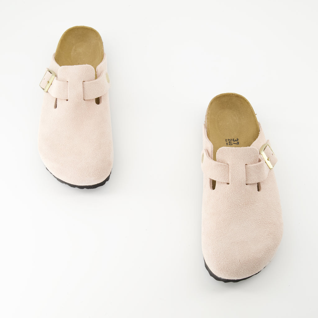 Chaussures ouvertes Mules Boston Birkenstock Rose Femme