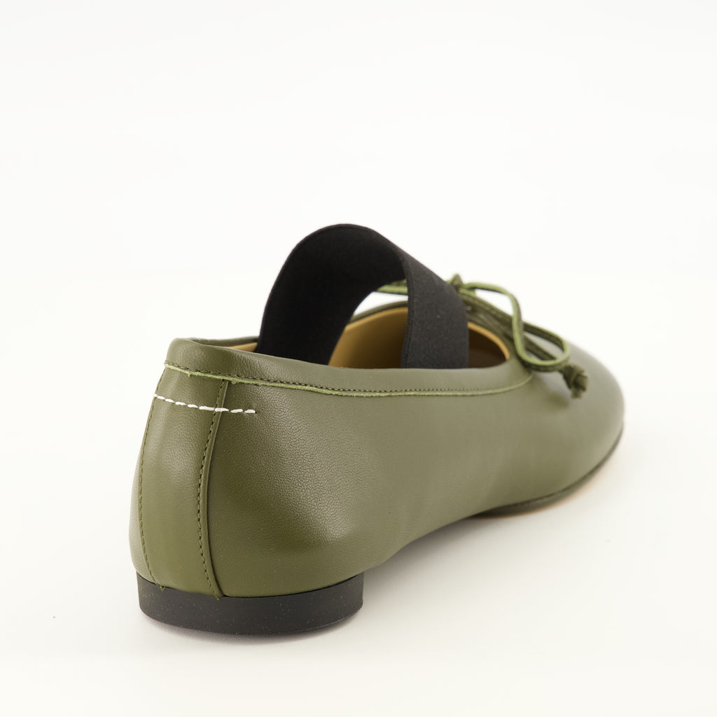 Chaussures plates Anatomic Numeric Kaki Ballerinas Mm6 Kaki Femme