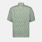 Camisas Chemise FF en lin Fendi Verde Homme