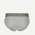 Sous-vêtements et homewear Slip Medusa Greca Versace Gris Homme