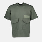T-shirts T-shirt à poches Sacai Kaki Homme