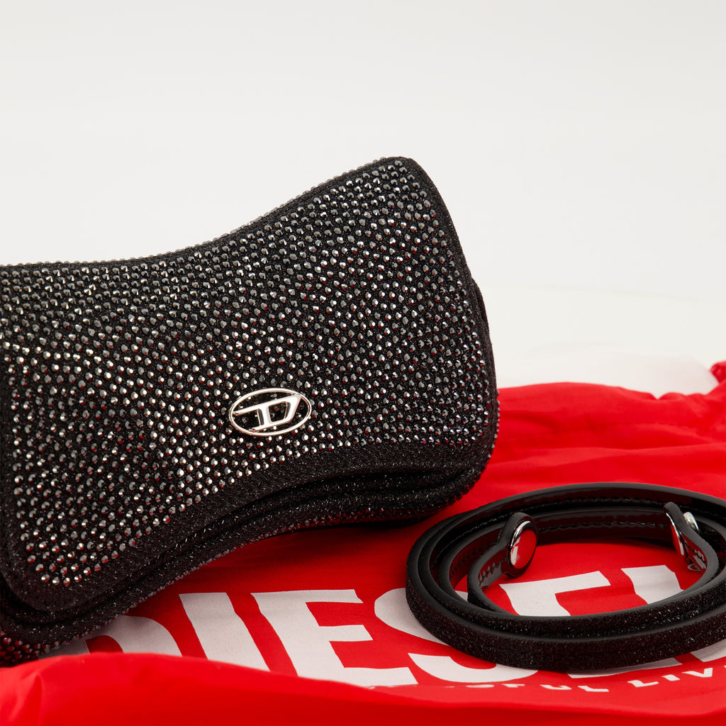 Image de l'article Sac Play petit à strass noir de la marque Diesel pour Femme - Saison Printemps-Été 2026 - Vue détaillée_2