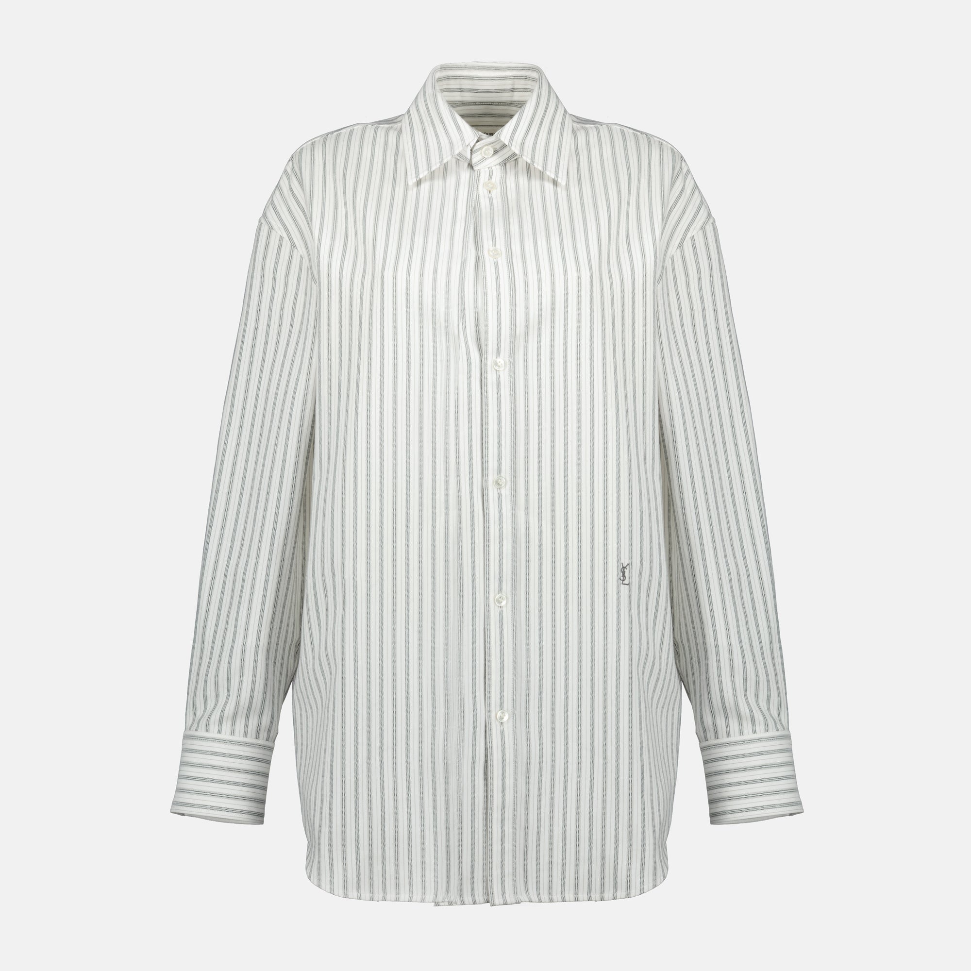 Chemises Chemise à rayures Saint Laurent Blanc Femme