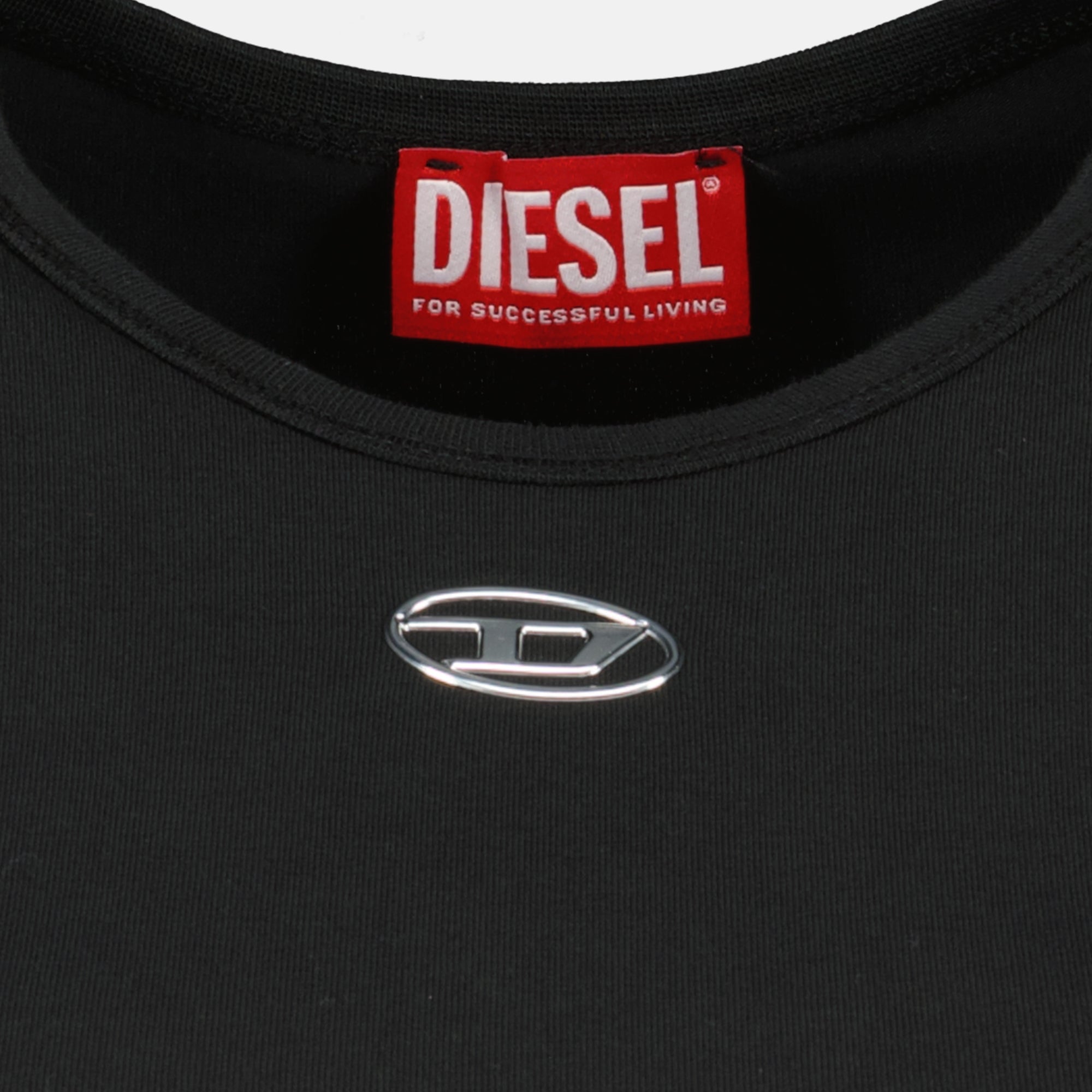 Image de l'article T-shirt T-Uncutieslong-Od noir de la marque Diesel pour Femme - Saison Printemps-Été 2026 - Vue détaillée_2