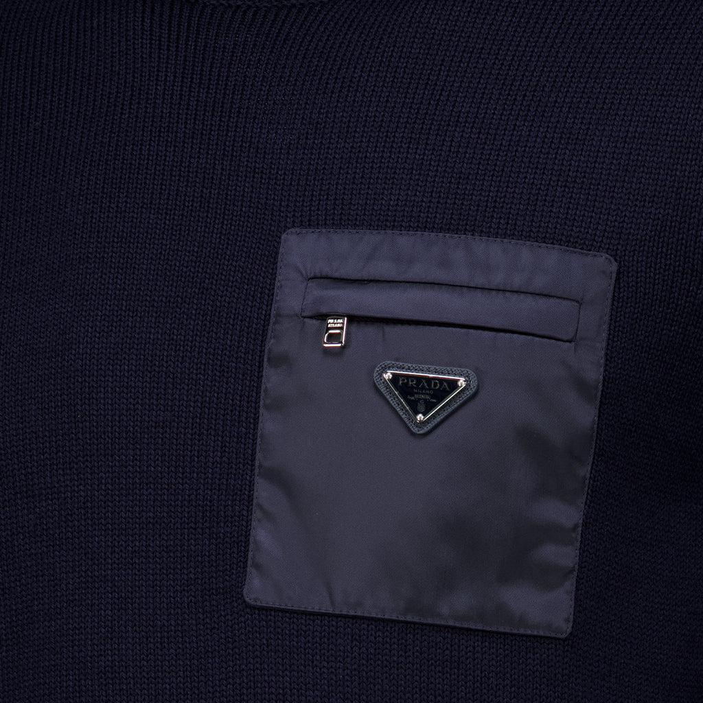 Maille Pull en maille bleu marine Prada Bleu foncé Homme
