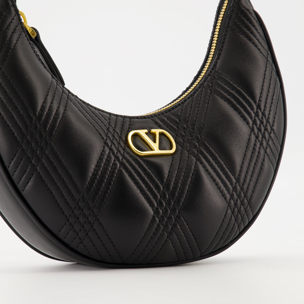 Sacs à main et épaule Mini sac Hobo Quiltie 67 Valentino Garavani Noir Femme