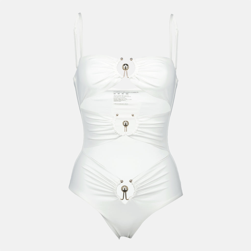 Beachwear Maillot une pièce Christopher Esber Blanc Femme