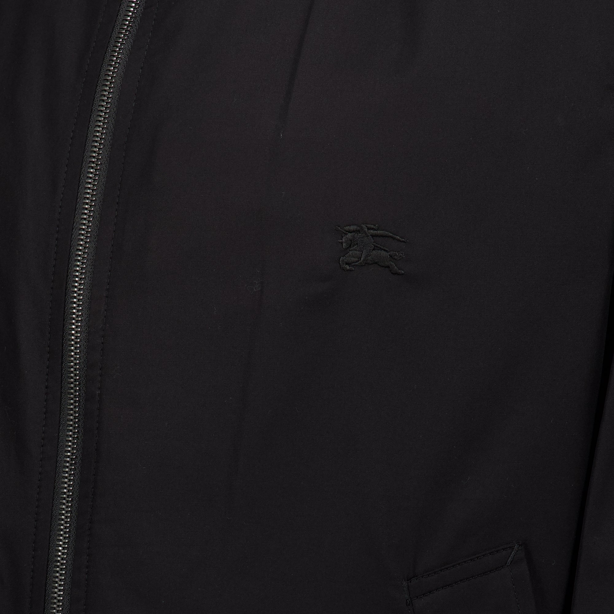 Vestes Veste zippée noir Burberry Noir Homme