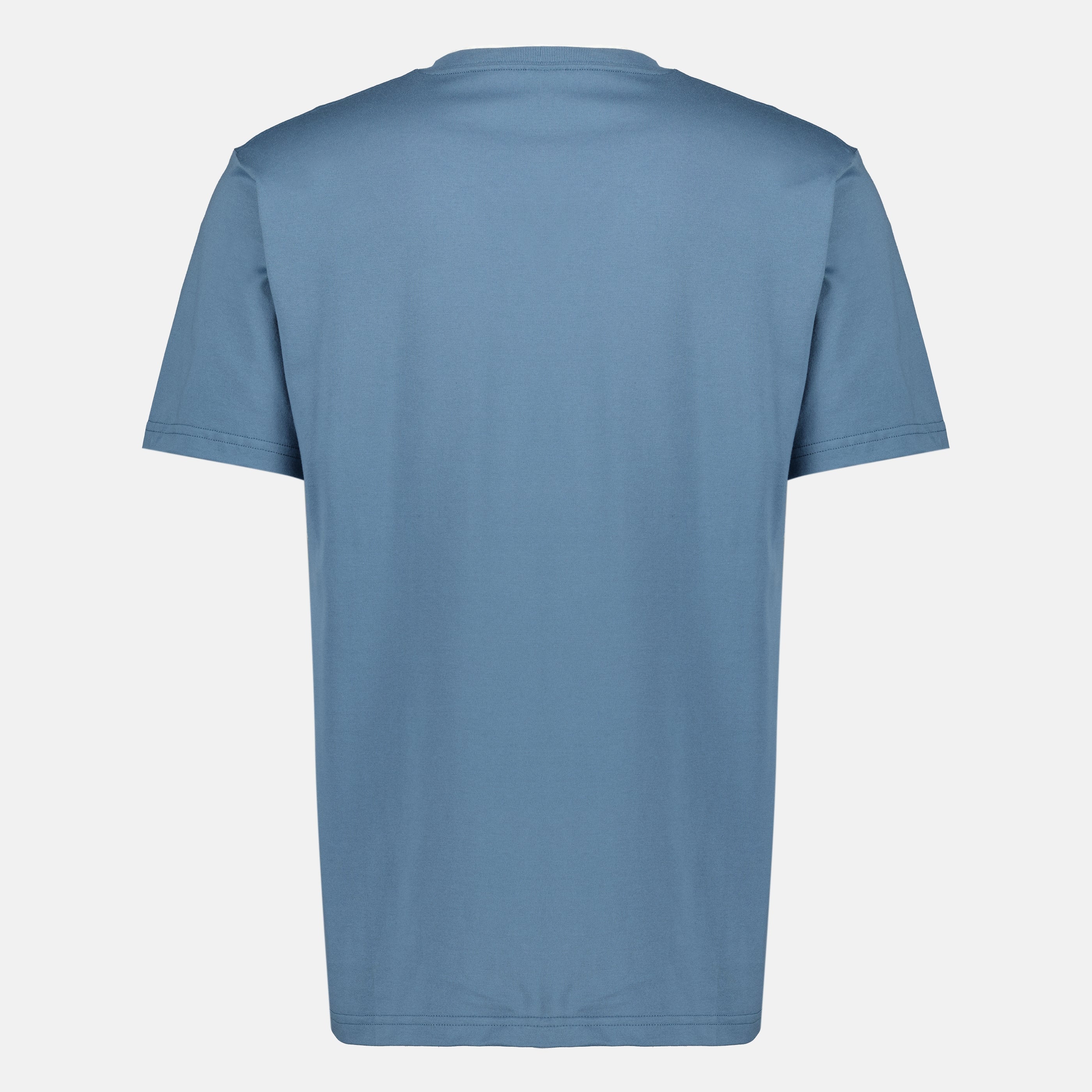 Imagen de la camiseta azul de Dior para Hombre con bordado de Book Cover en algodón - Temporada Primavera-Verano 2026 - Vista Trasera