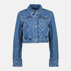 Immagine della Giacca in Jeans Moon di Marine Serre per Donna - Stagione Autunno-Inverno 2025 - Vista Frontale