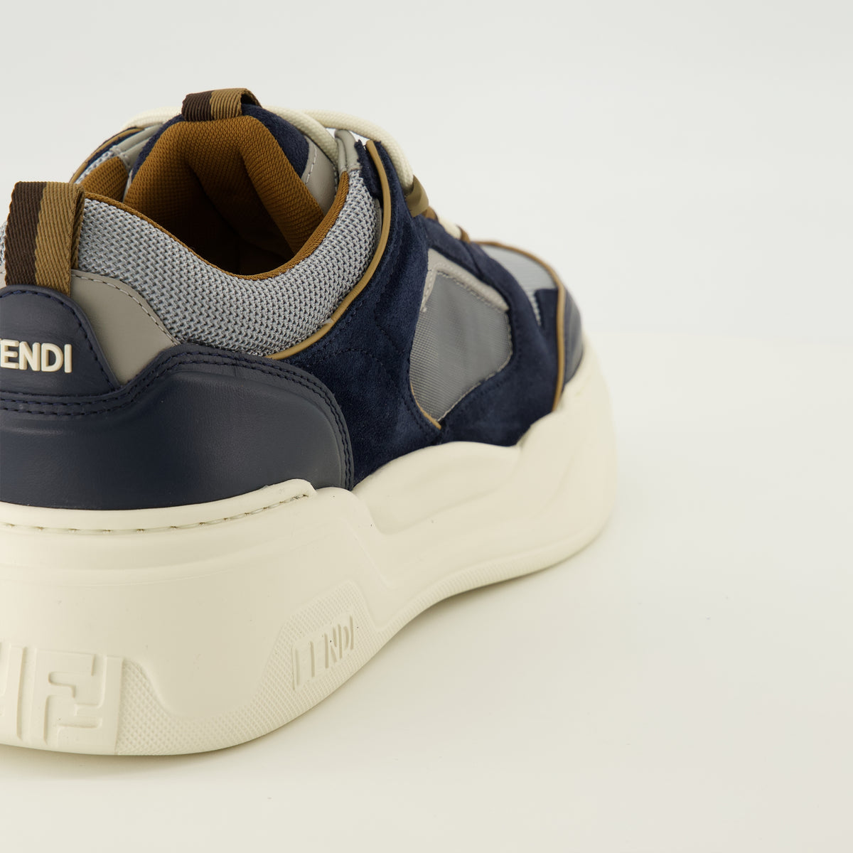 Baskets Baskets Fendi Force bleu marine Fendi Bleu foncé Homme