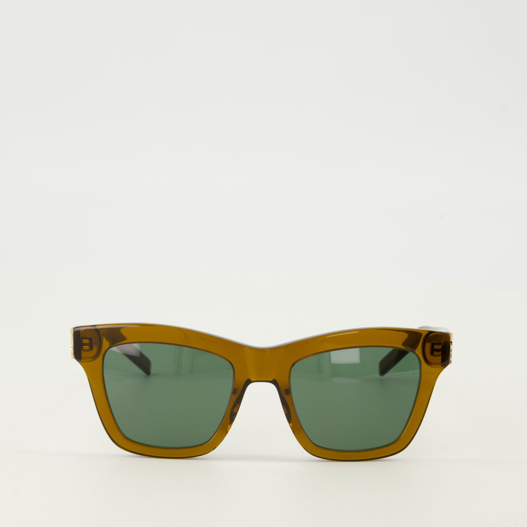 Image de l'article Lunettes de soleil M156 marron de la marque Saint Laurent pour Femme - Saison Printemps-Été 2026 - Vue de Face