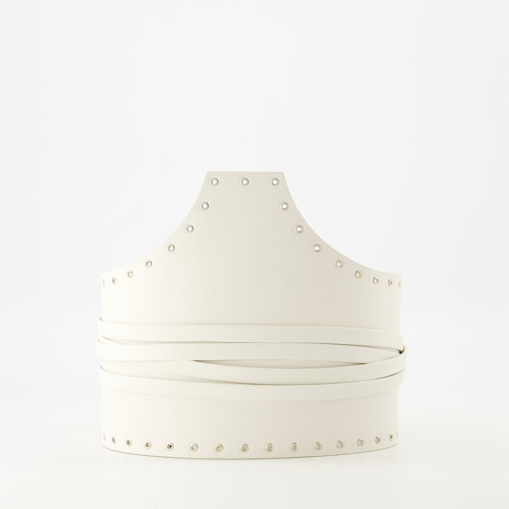 Cintos Cinto de Couro Lanny Iro Branco Femme