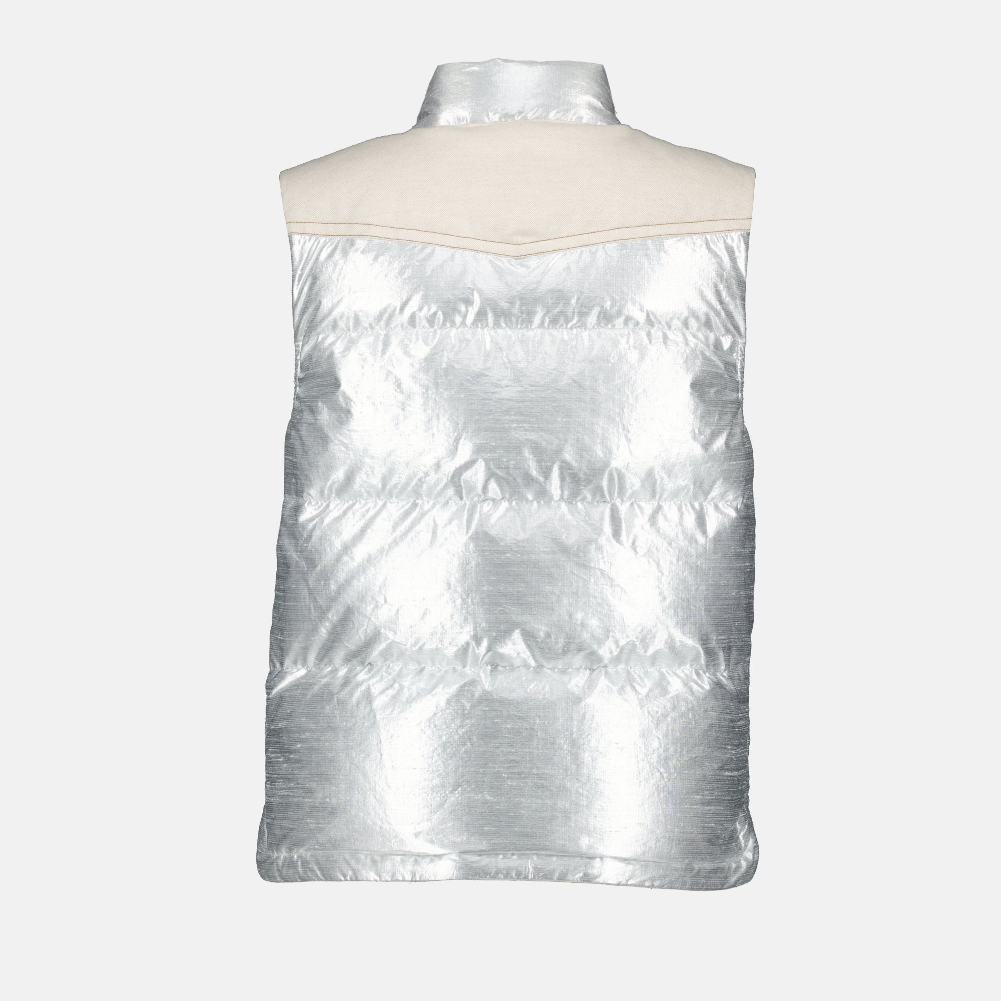 Vestes Doudoune sans manche Pinchot Moncler Grenoble Argenté Femme