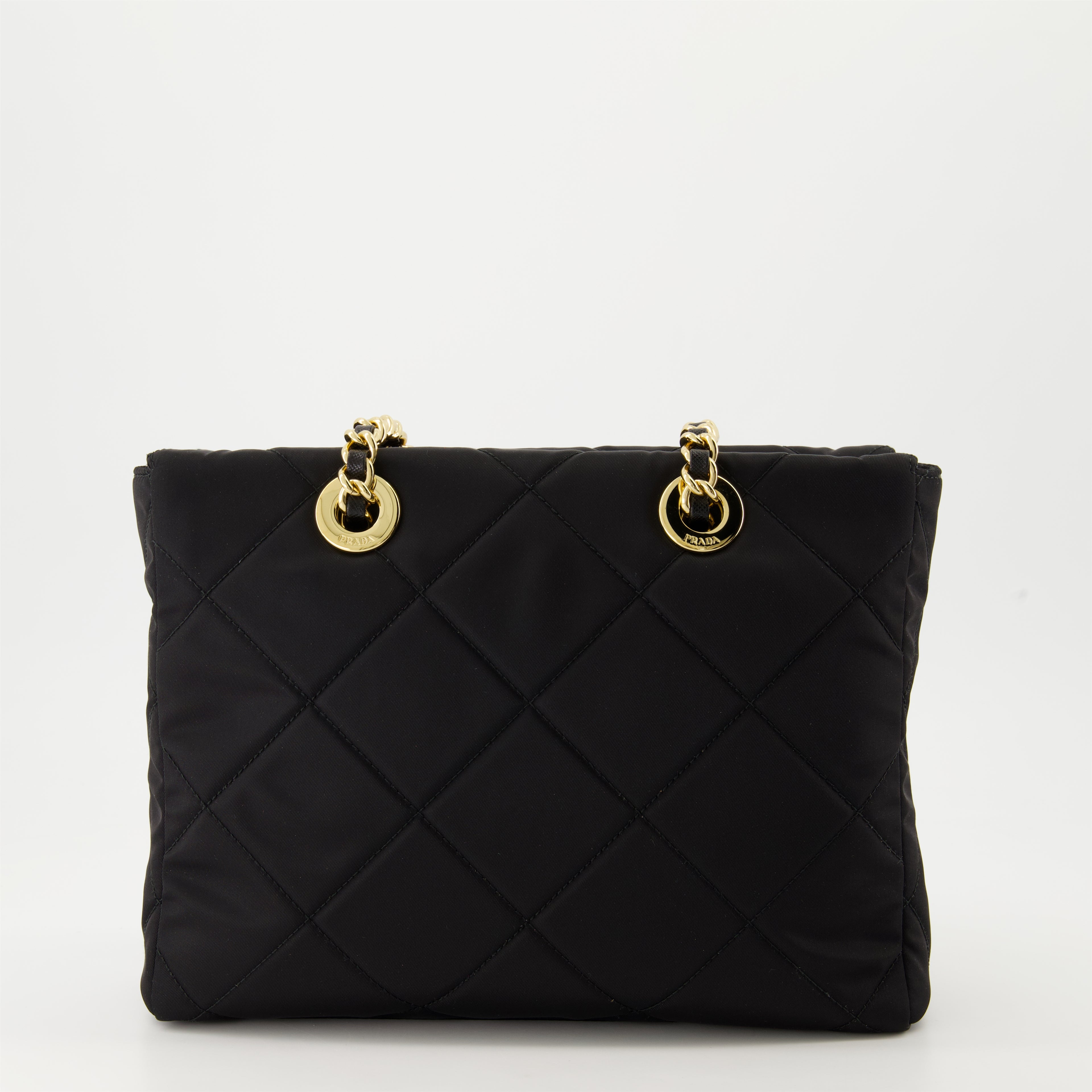 Sacs à main et épaule Sac cabas en Re-Nylon Prada Noir Femme