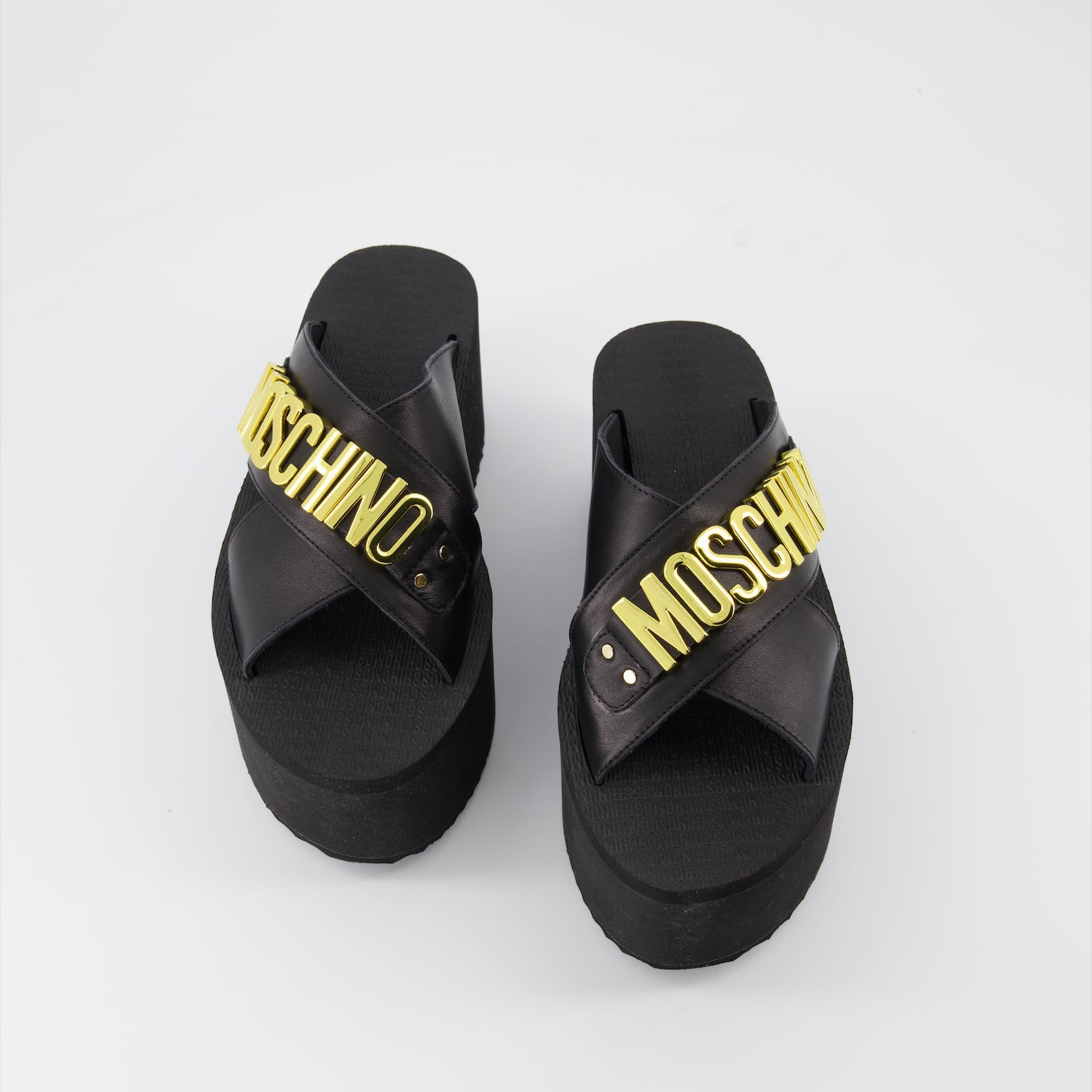 Compensées et plateformes MA28118I1G MF0 000 nero Moschino Noir Femme