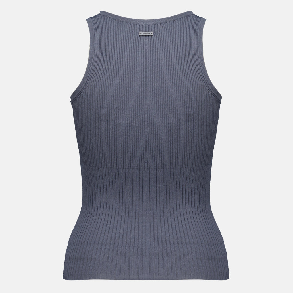 Tops 회색 리브드 탱크탑 Max Mara Gris Femme