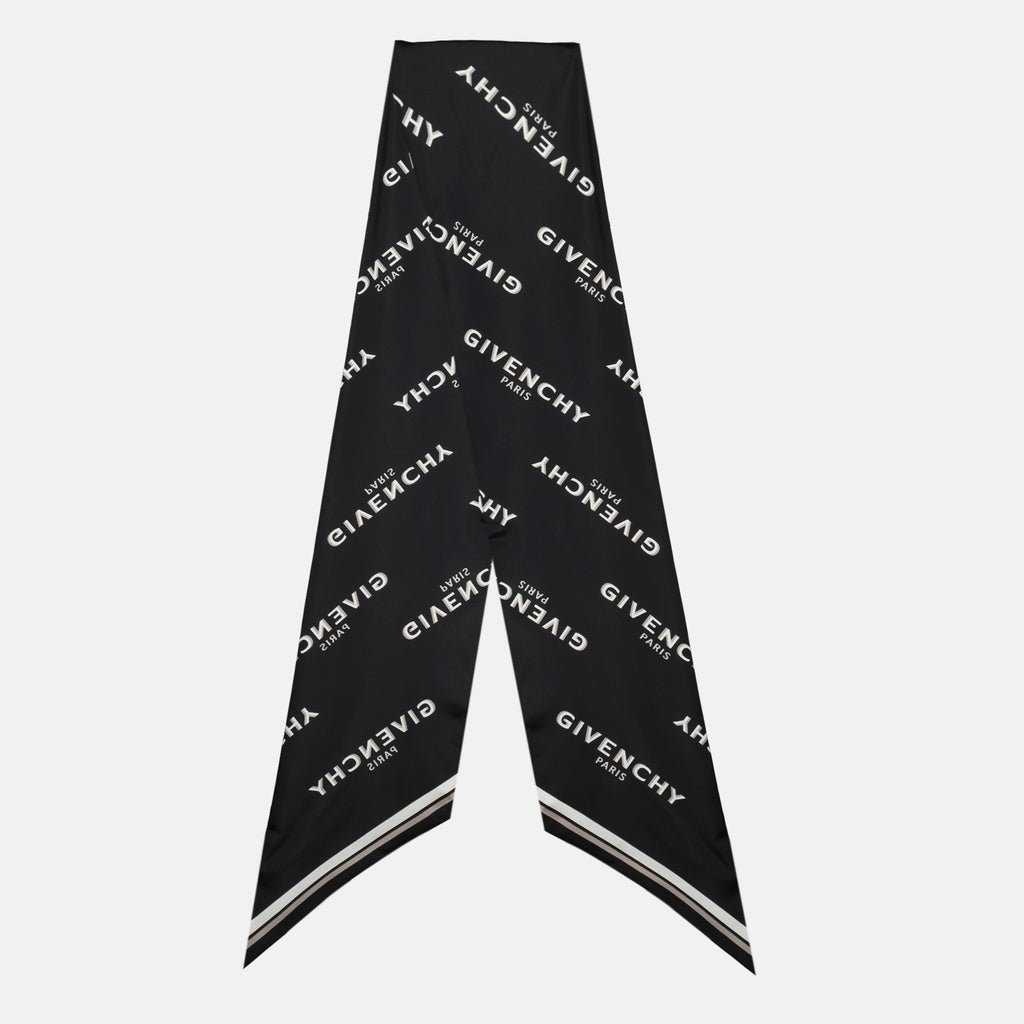 Écharpes, foulards et gants Maxi bandeau en soie Shadow noir Givenchy Noir Femme