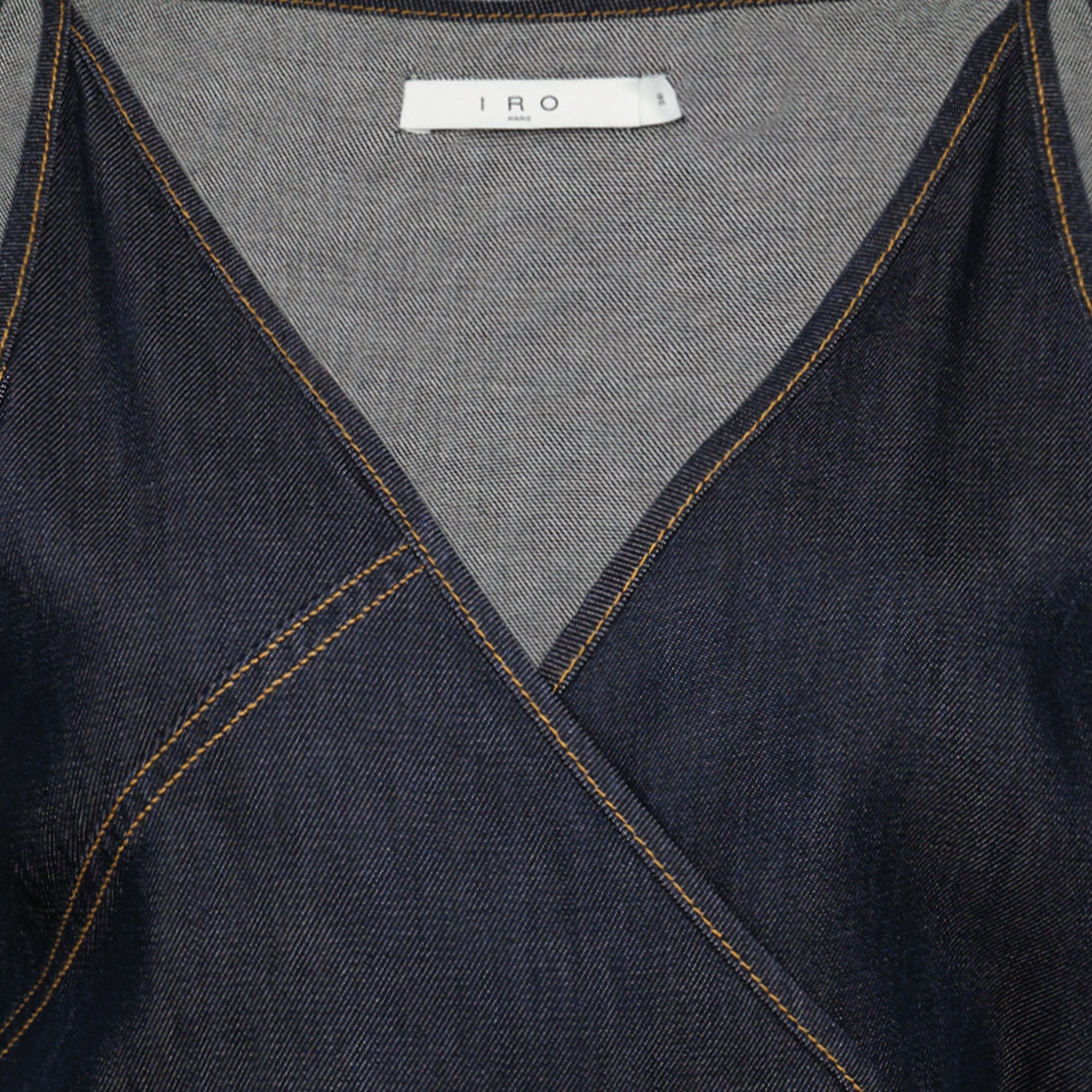 Tops Top portefeuille en denim Iro Bleu foncé Femme