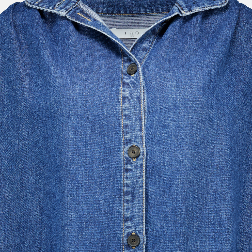 Tops Camicia di Jeans Fluida in Blu Iro Bleu foncé Femme