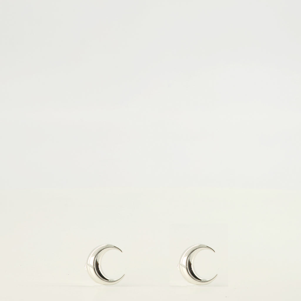 Bijoux Pendientes de Plata Moon Marine Serre Argenté Femme