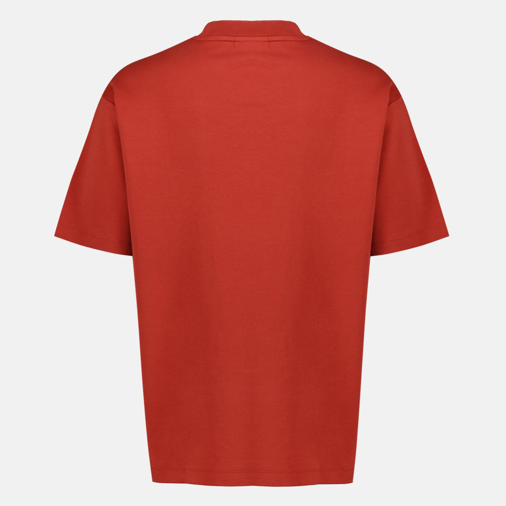 Bild des Artikels Rotes Slogan-T-Shirt der Marke Drole De Monsieur für Herren - Frühjahr-Sommer 2026 - Rückansicht