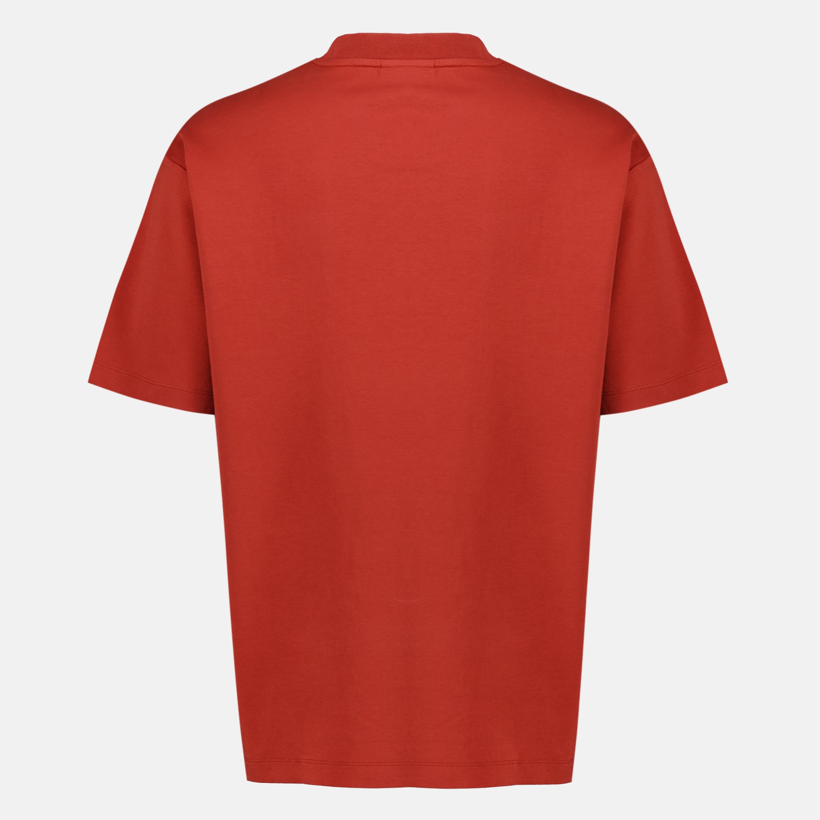 Bild des Artikels Rotes Slogan-T-Shirt der Marke Drole De Monsieur für Herren - Frühjahr-Sommer 2026 - Rückansicht