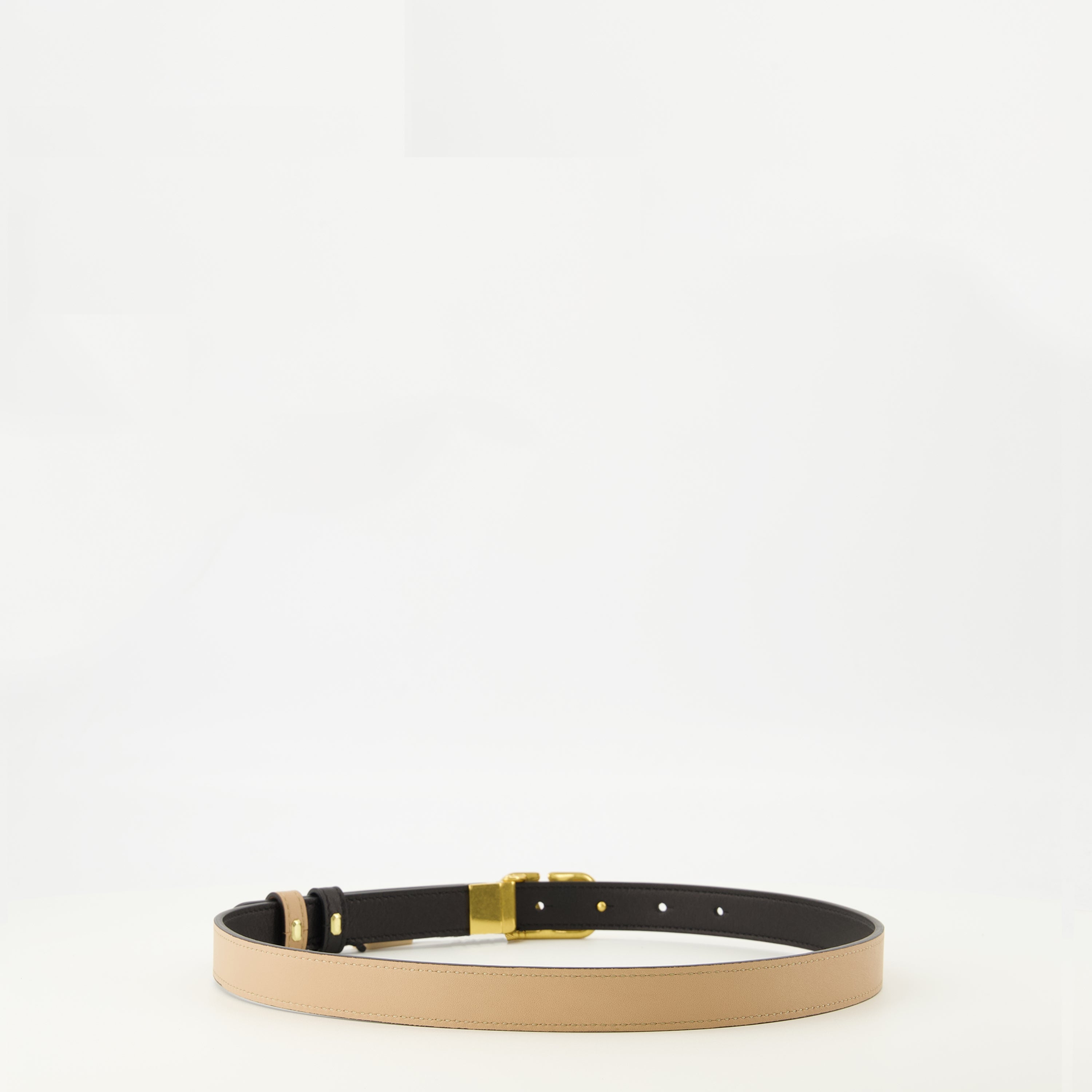 Image de l'article Ceinture Vlogo réversible beige et noir 20 mm de la marque Valentino Garavani pour Femme - Saison Printemps-Été 2026 - Vue de Dos