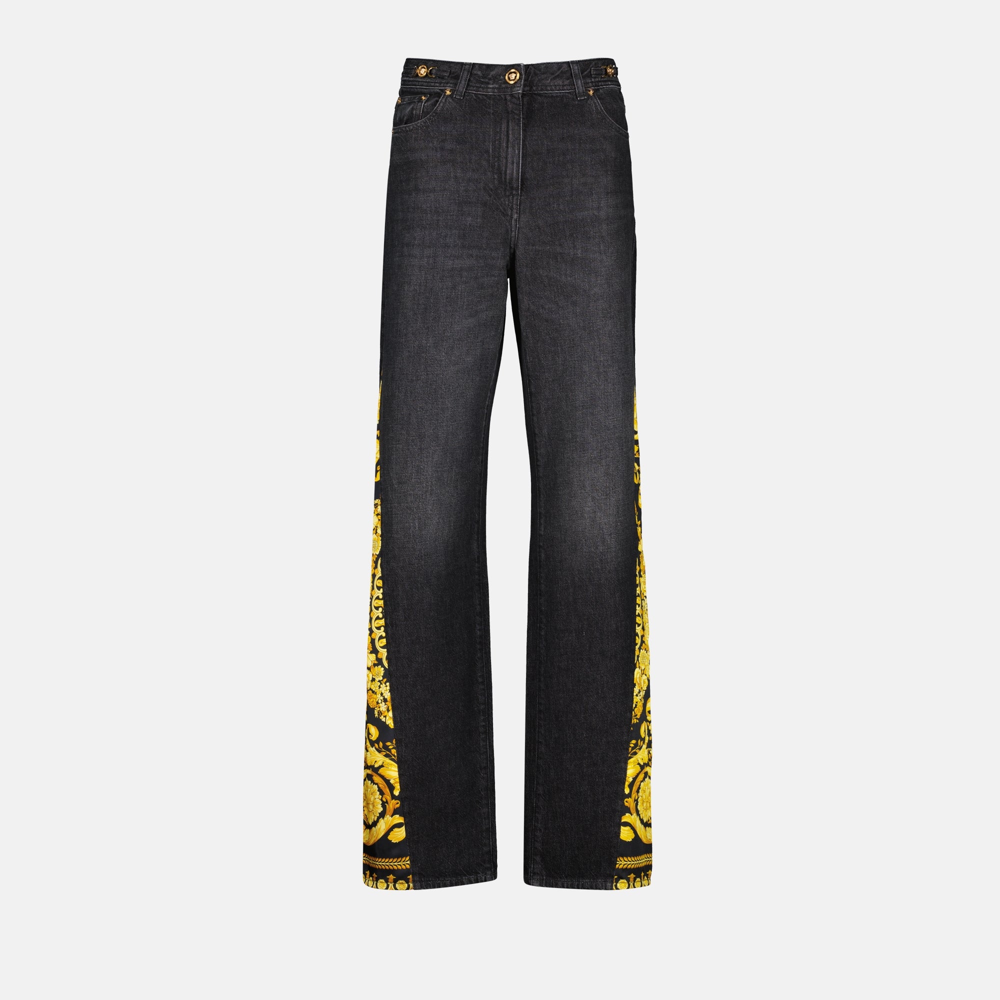 Pantalons Jean Barocco Versace Noir Femme