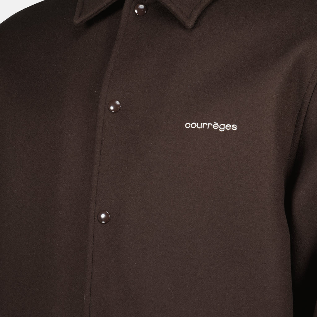 Image de l'article Surchemise en laine de la marque Courrèges pour Homme - Saison Automne-Hiver 2025 - Vue détaillée_3