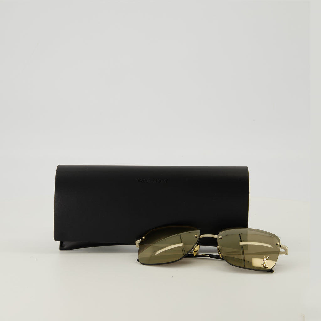 Image de l'article Lunettes de soleil SL312 M doré de la marque Saint Laurent pour Unisex - Saison Printemps-Été 2026 - Vue détaillée_3