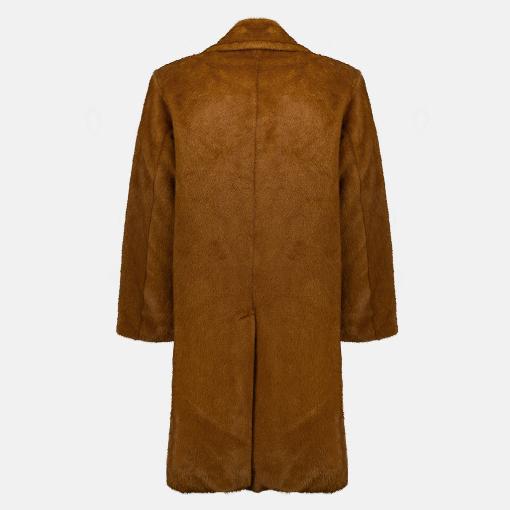 Manteaux 모조 털 코트 Drole De Monsieur Marron Homme