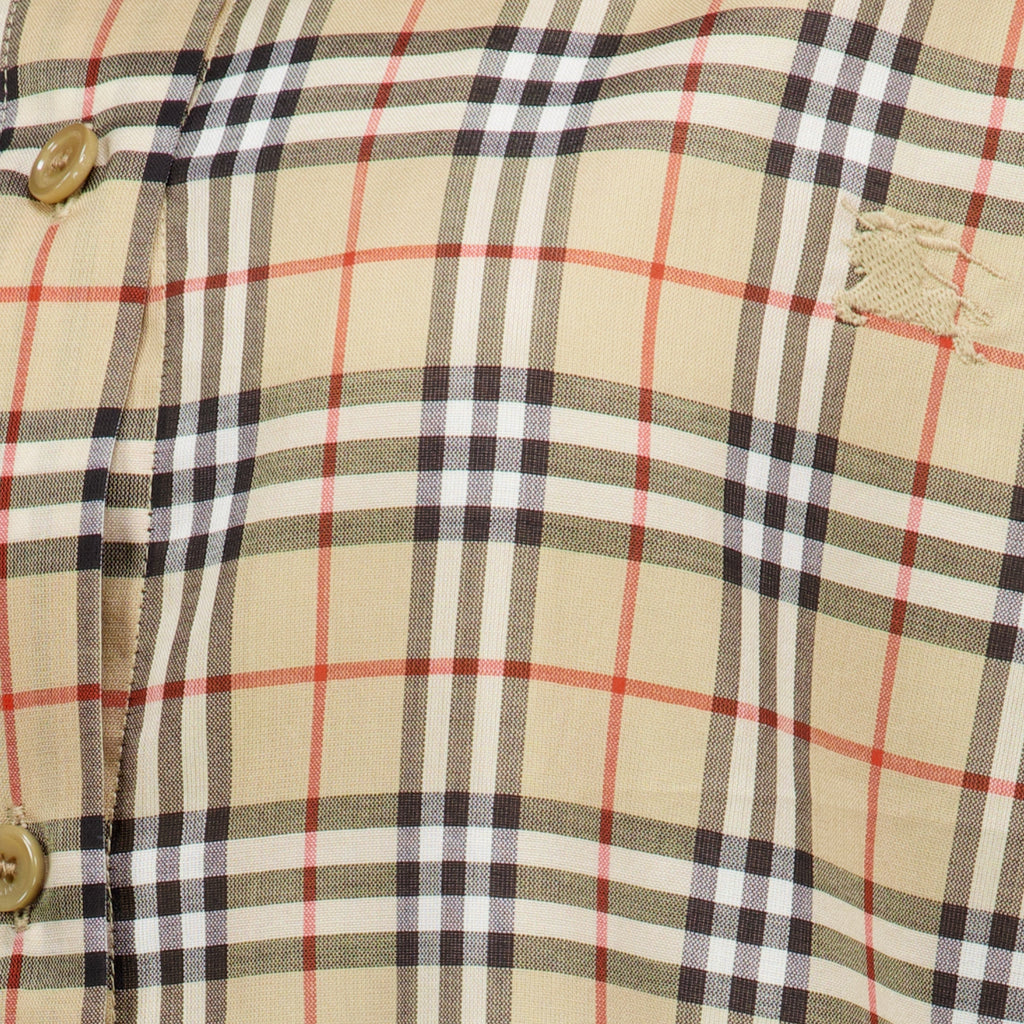 Chemises 체크 면 셔츠 Burberry Beige Femme