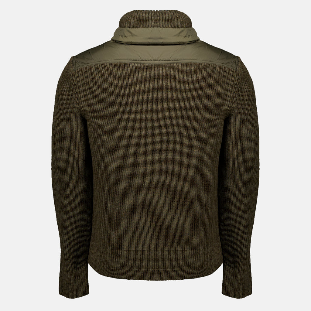 Vestes Veste bi-matière kaki Moncler Grenoble Kaki Homme
