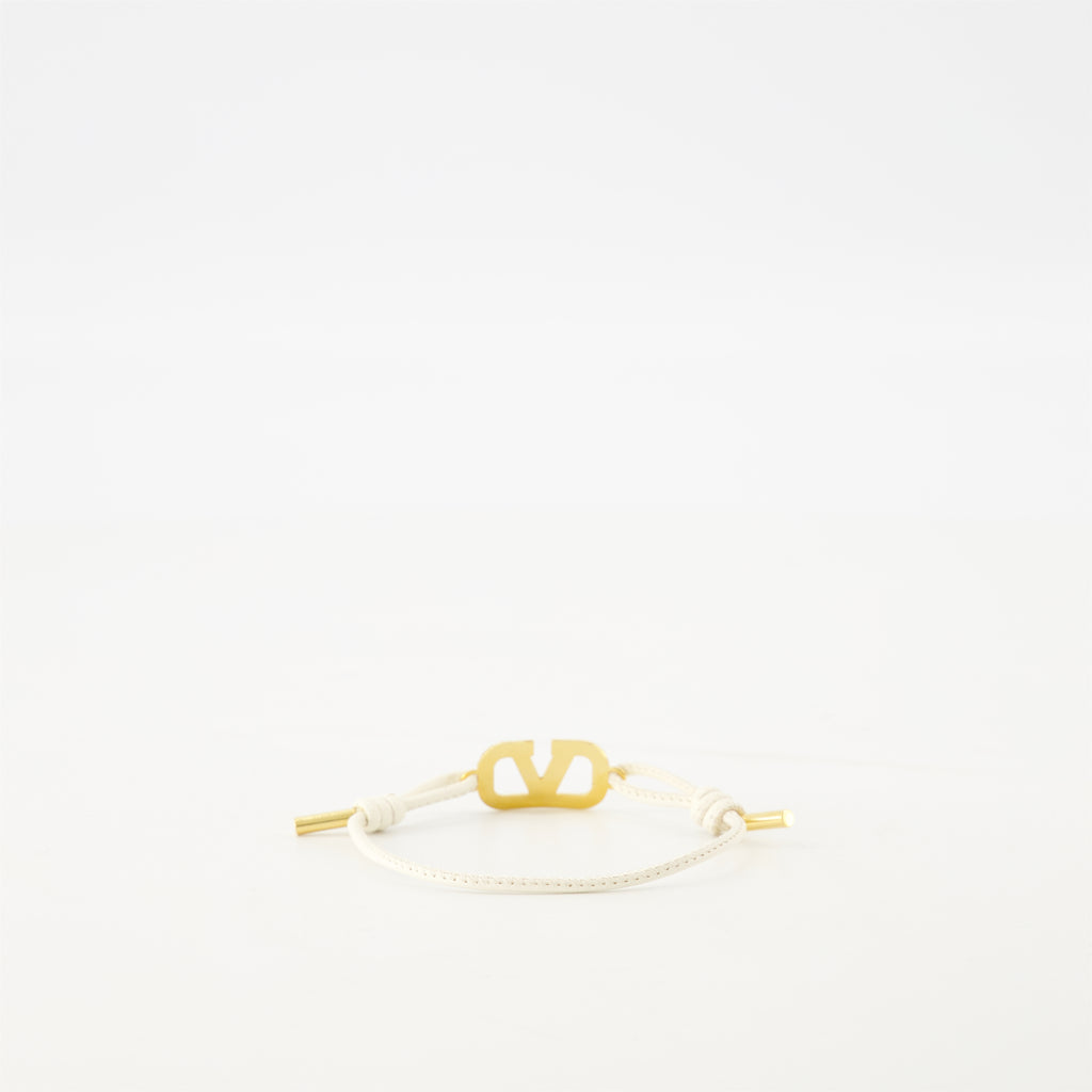 Bijoux Bracelet cordon VLogo Valentino Garavani Doré Femme